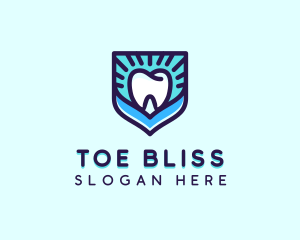 Dental Clinic Tooth Shield logo design