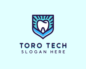 Dental Clinic Tooth Shield logo design