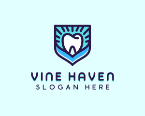 Dental Clinic Tooth Shield logo design