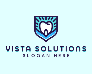 Dental Clinic Tooth Shield logo design