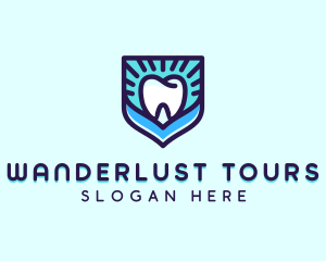 Dental Clinic Tooth Shield logo design