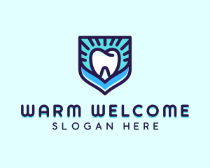 Dental Clinic Tooth Shield logo design