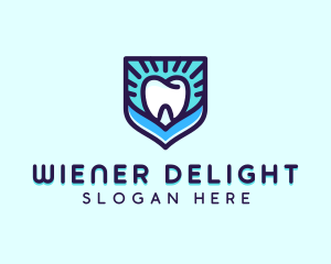 Dental Clinic Tooth Shield logo design