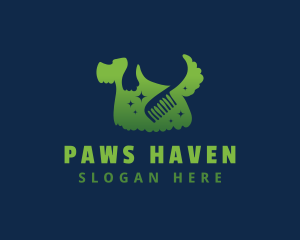 Terrier Pet Dog Grooming logo design