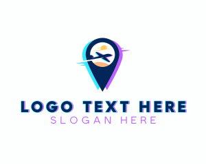 Travel - Airplane Travel Location logo design