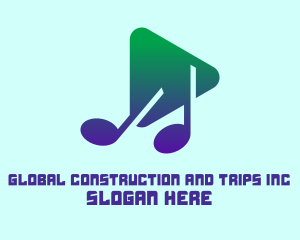Sound - Music Media Player logo design