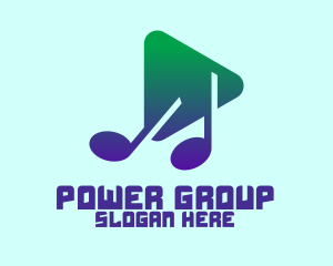 Vlogger - Music Media Player logo design