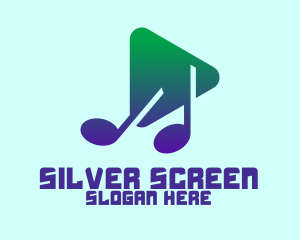 Mobile Application - Music Media Player logo design