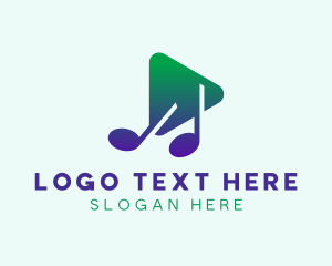 Music Media Player logo design