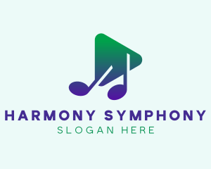 Orchestral - Music Media Player logo design