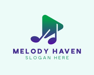 Music Media Player logo design