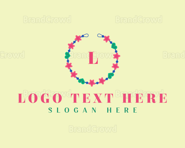 Beads Fashion Bracelet Logo