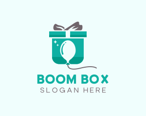 Balloon Box Present logo design