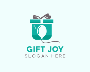 Balloon Box Present logo design