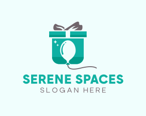 Balloon Box Present logo design