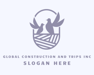 Pigeon Bird Nest Logo