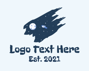 Night - Outer Space Exploration logo design