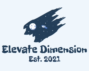 Dimension - Outer Space Exploration logo design