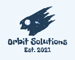Satellite - Outer Space Exploration logo design