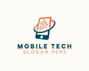 Mobile - Cyber Mobile Technology logo design
