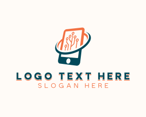 Phone - Cyber Mobile Technology logo design