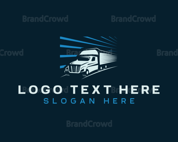 Fast Delivery Truck Logo