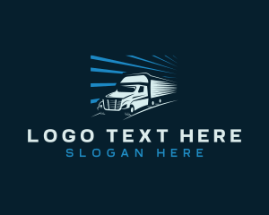 Distribution - Fast Delivery Truck logo design