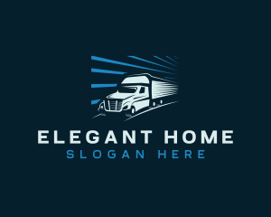 Fast Delivery Truck Logo