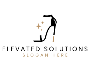 Chic High Heel Shoe logo design