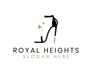 Chic High Heel Shoe logo design