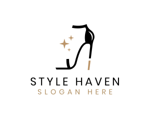 Shoe - Chic High Heel Shoe logo design