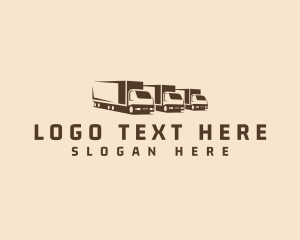 Logistics - Freight Truck Vehicle Garage logo design