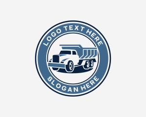 Construction - Dump Truck Transport logo design