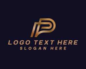 Cryptocurrency - Professional Corporate Business Letter P logo design