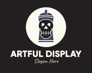 Skull Spray Paint logo design