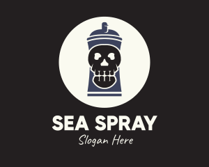 Skull Spray Paint logo design