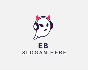 Spirit - Headphone Ghost Gamer logo design