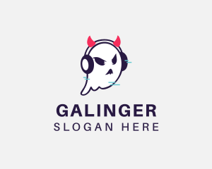 Headphones - Headphone Ghost Gamer logo design
