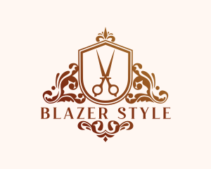 Styling Salon Scissors logo design