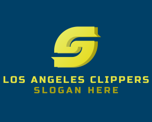 Ribbon Tech Letter S  Logo