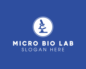 Science Laboratory Microscope logo design