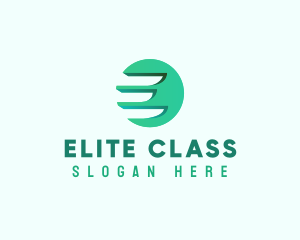 Modern Wing Letter E logo design