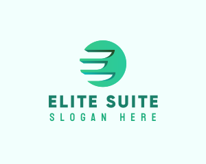 Modern Wing Letter E logo design