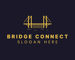 Bridge - Tourist Bridge Architecture logo design