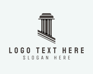 Law Enforcement - Architecture Concrete Pillar logo design