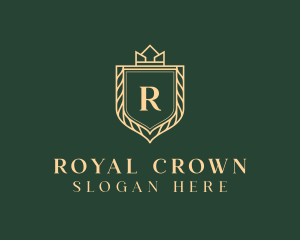 Crown Royalty Shield logo design