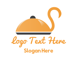 Fine Dining - Swan Catering Food Tray logo design