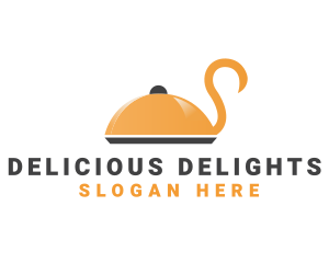 Swan Catering Food Tray logo design