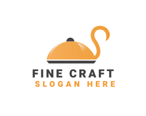 Swan Catering Food Tray logo design