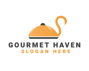 Swan Catering Food Tray logo design